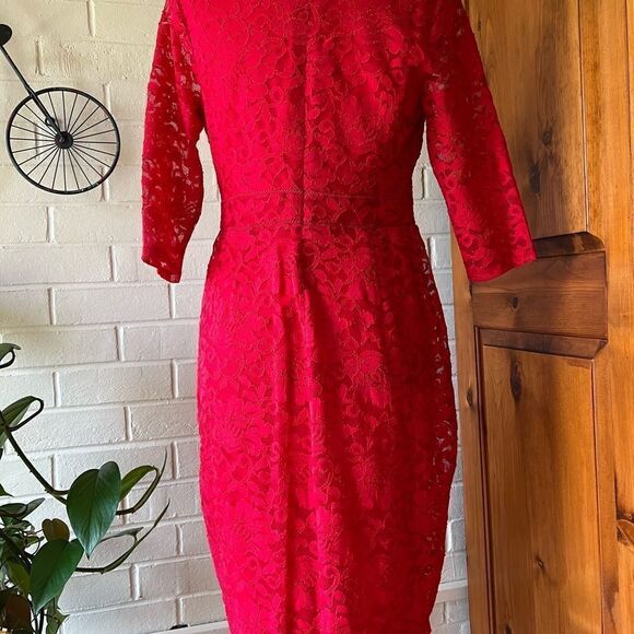 THALIA Sodi lace dress red size s - Picture 5 of 7